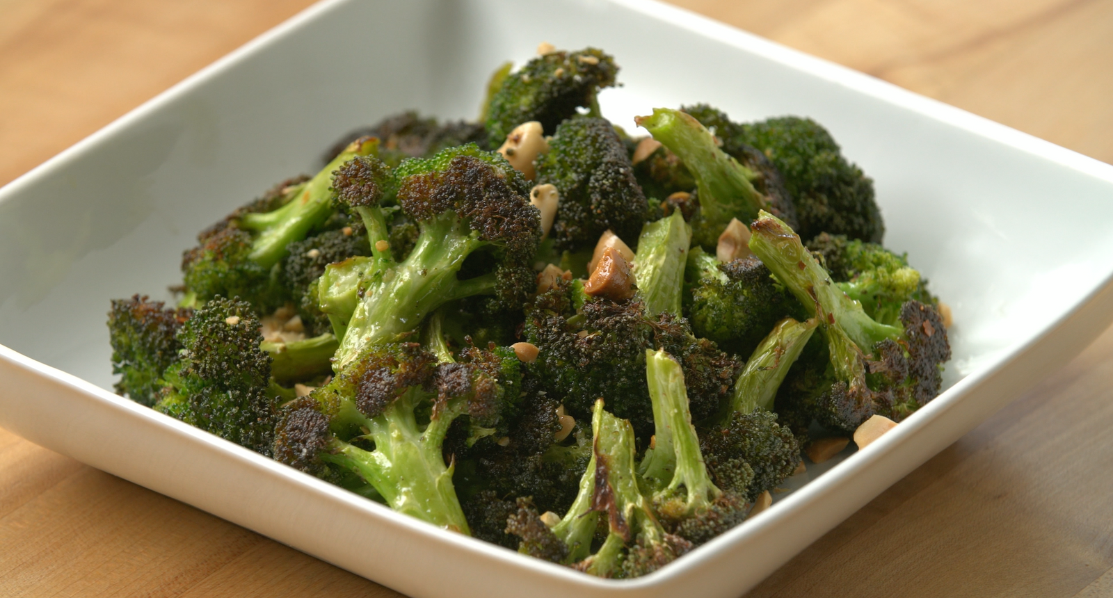 Roasted Broccoli with Peanuts