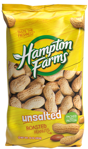 Unsalted In-Shell Peanuts (10 oz.) - Case of 16 | Hampton Farms