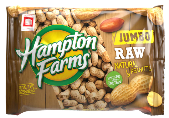 Jumbo Raw Peanuts (24 oz.) - Case of 16