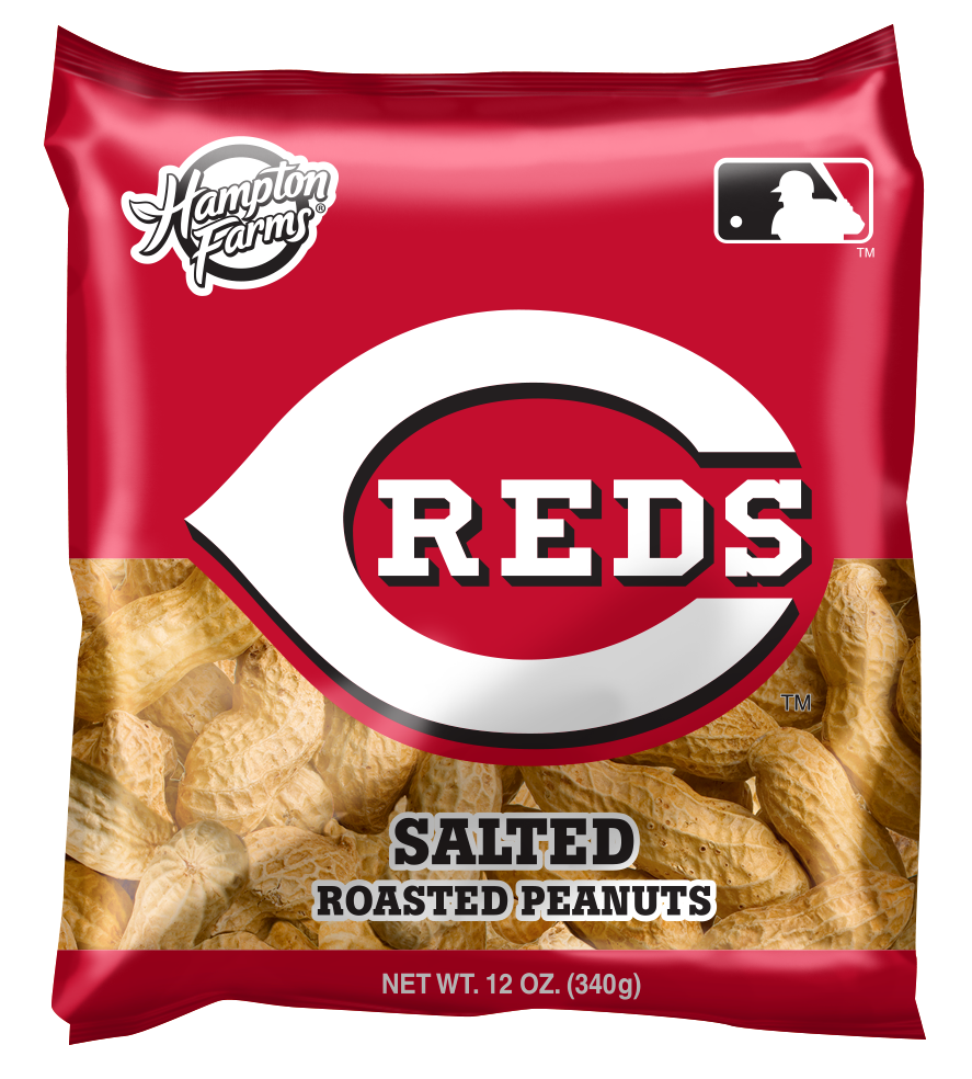 Cincinnati Reds Salted In-Shell Peanuts 12oz Bags - Case of 18