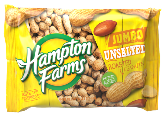 Jumbo Unsalted Peanuts (24 oz.) - Case of 16