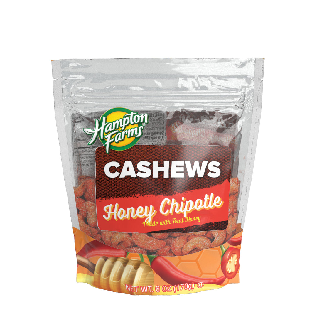 Honey Chipotle Cashews 6oz Pouch (6pk)