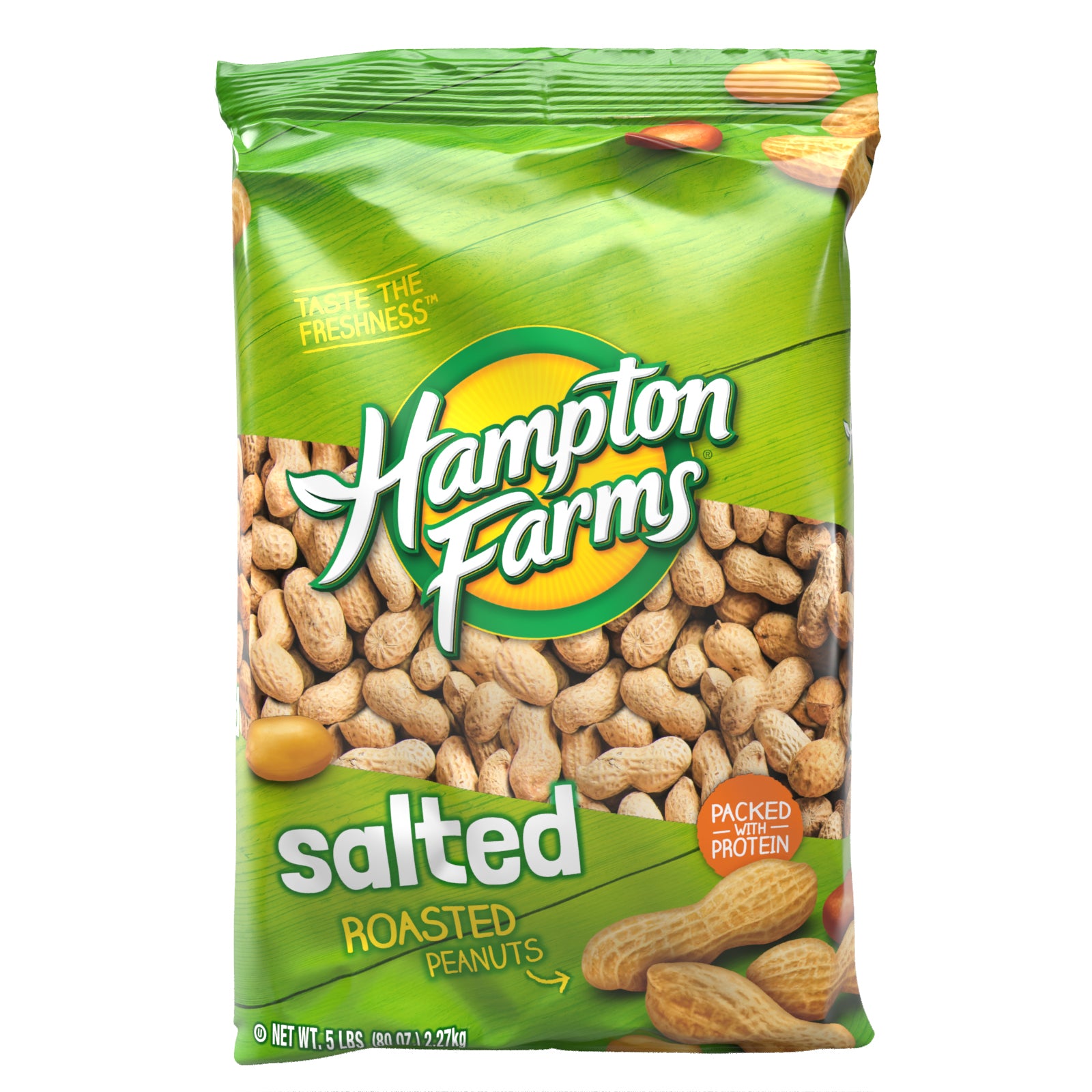 Salted Roasted In Shell Peanuts (5 lb. Bag) – Hampton Farms