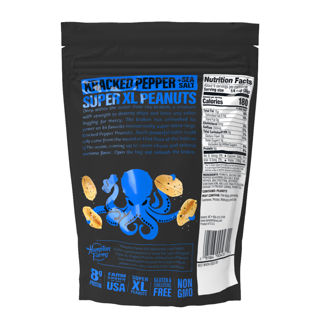 Super Extra Large Kracked Pepper & Sea Salt Peanuts