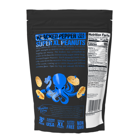 Super Extra Large Kracked Pepper & Sea Salt Peanuts