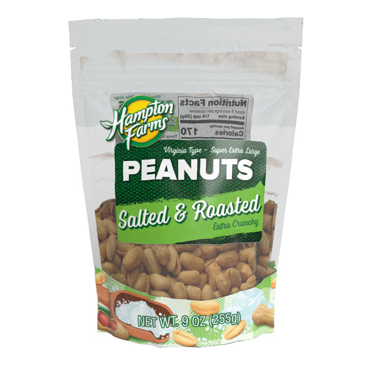 Salted Super XL Peanuts 9oz Pouch (6pk)