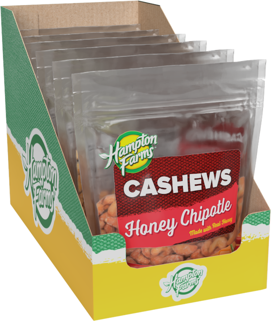 Honey Chipotle Cashews 6oz Pouch (6pk)