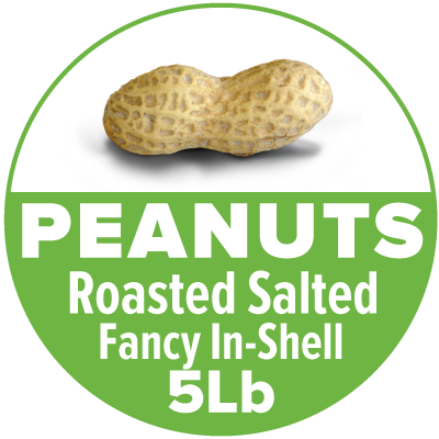 Fancy Salted In-Shell Peanuts 5lb x 6 Case