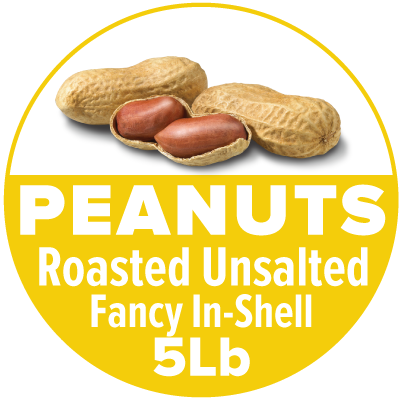 Fancy Unsalted In-Shell Peanuts 5lb x 6 Case