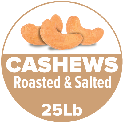 Salted Cashews 25 lb Bulk
