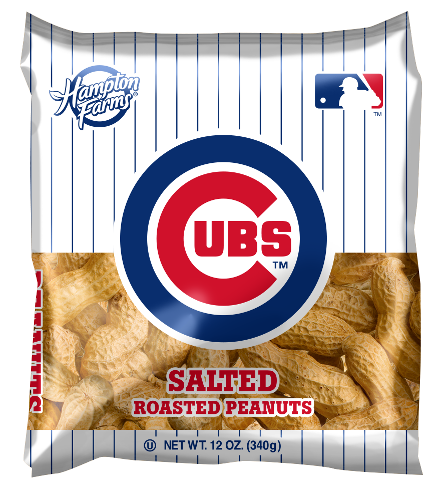 Chicago Cubs Salted In-Shell Peanuts 12oz Bags - Case of 18
