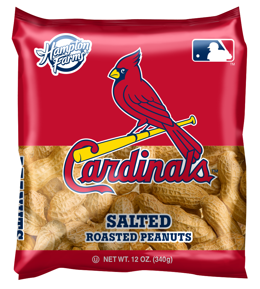 St. Louis Cardinals Salted In-Shell Peanuts 12oz Bags - Case of 18