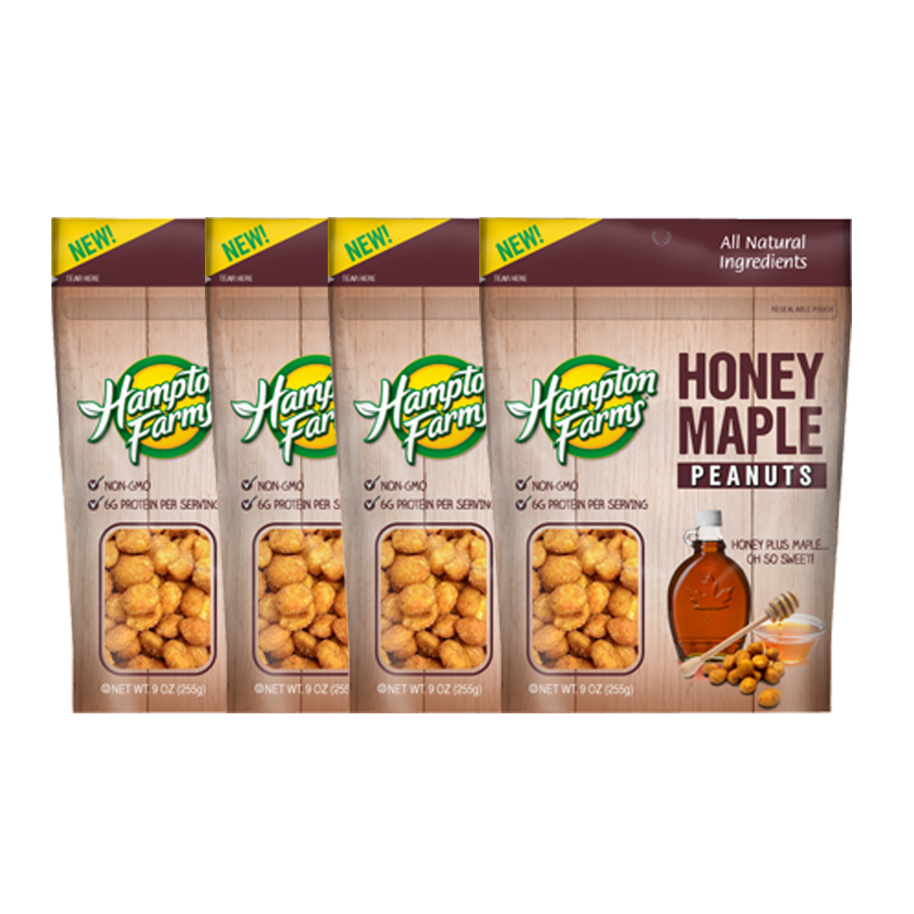 Honey Maple Peanuts (8 oz.) - 4 pack