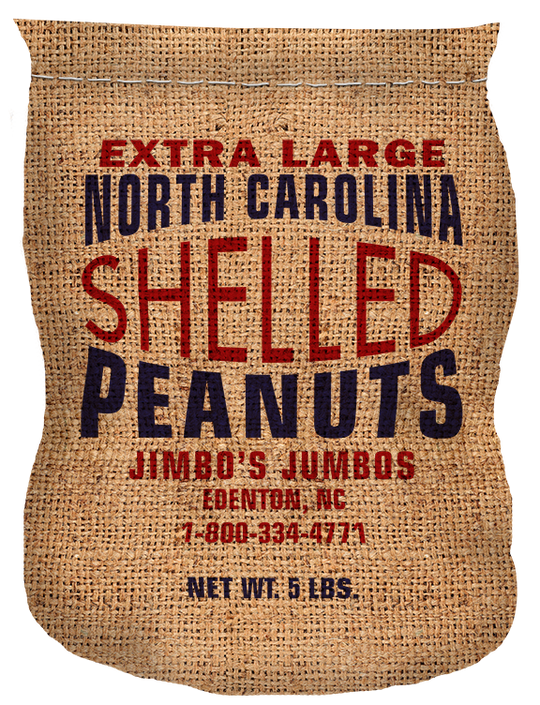 Extra Large Redskin Shelled Raw Peanuts (5 lb. Bag)