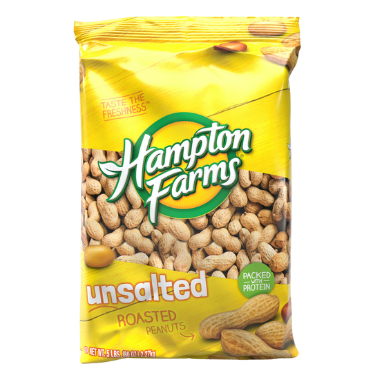 Unsalted Roasted in Shell Peanuts (5 lb. Bag)