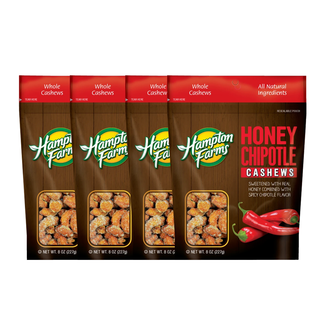 Honey Chipotle Cashews (8 oz.) - 4 pack